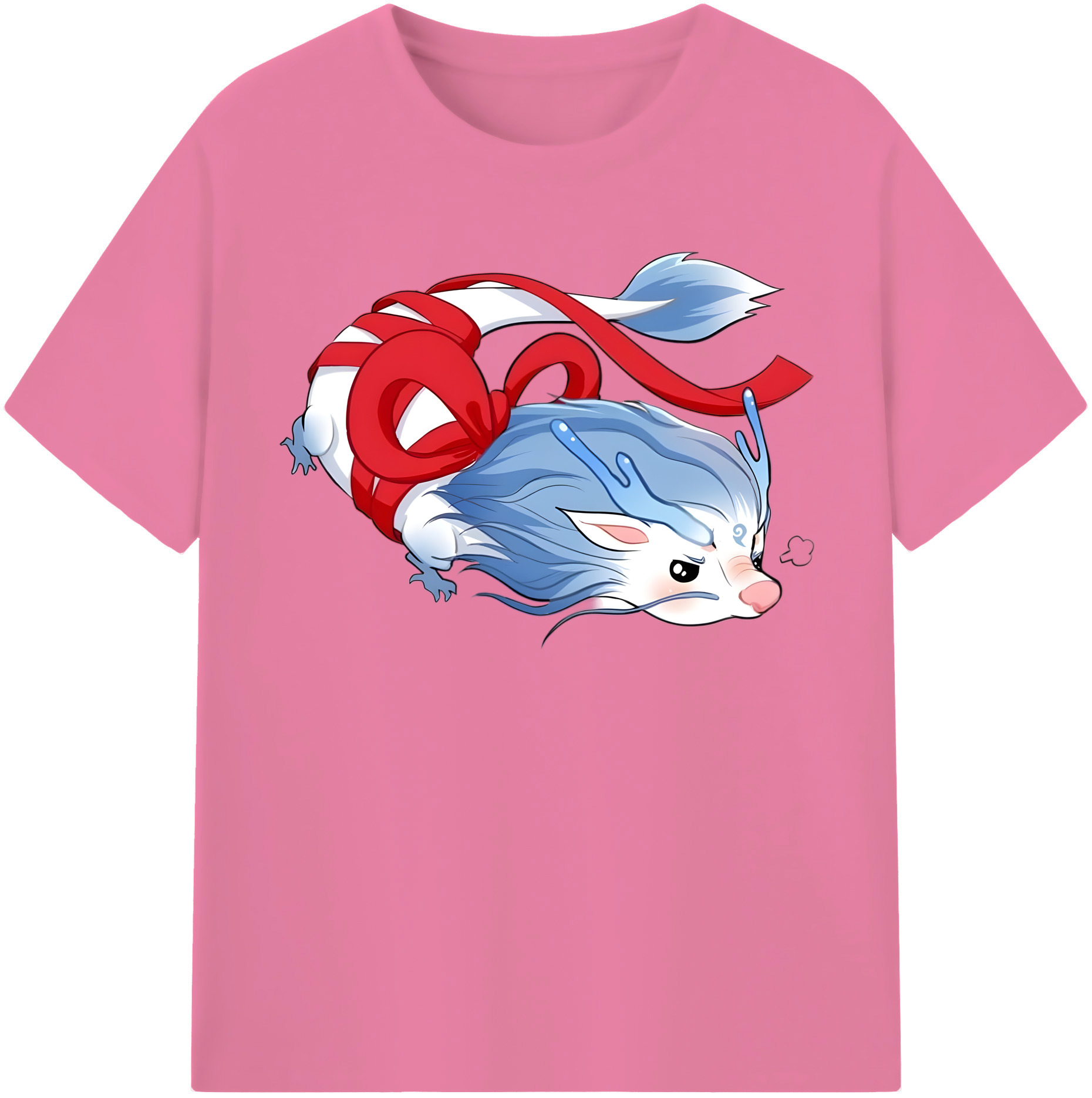 （画像用） Ne Zha 2 ナタ 魔童の大暴れ 綿100％半袖Tシャツ（フロントプリント）